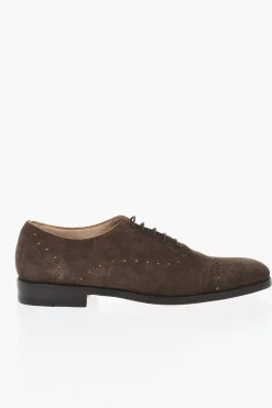 Scarpe Oxford Quarter Brogues in Camoscio></noscript>Corneliani Hot