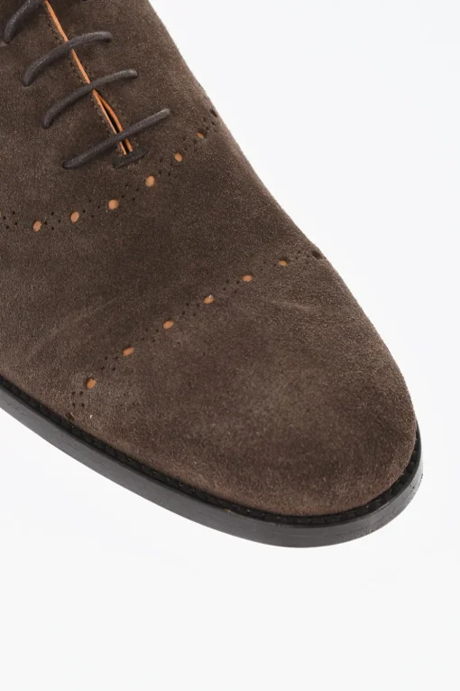 Scarpe Oxford Quarter Brogues in Camoscio>Corneliani Hot