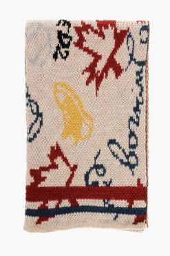 Sciarpa in Misto Alpaca con Dettagli a Contrasto>Dsquared2 Sale