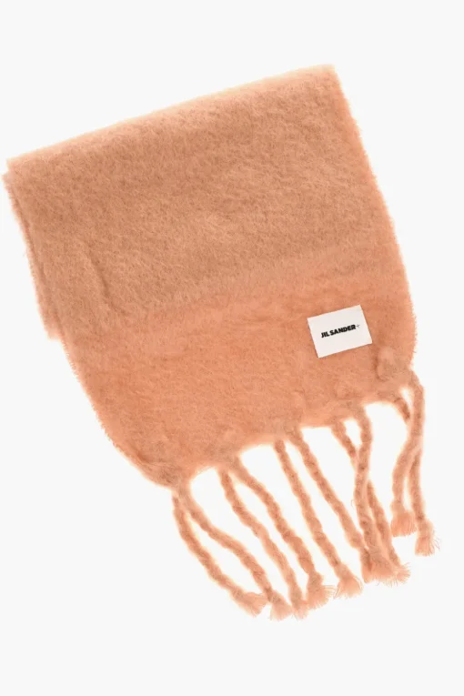 Sciarpa in Misto Mohair con Fondo Frangiato>Jil Sander Online