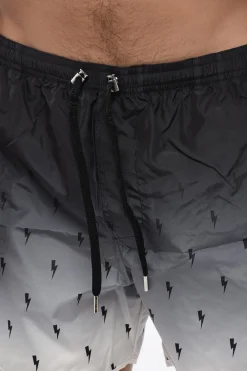 Discount SCREEN PRINT ALL-OVER BOLT SWIM SHORTS Uomo Costumi Da Bagno
