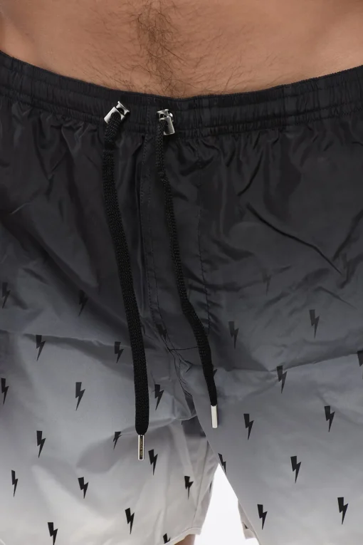 Discount SCREEN PRINT ALL-OVER BOLT SWIM SHORTS Uomo Costumi Da Bagno