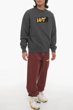 Online SEASONAL Felpa Girocollo Slim Fit con Dettagli a Contrasto Uomo Felpe