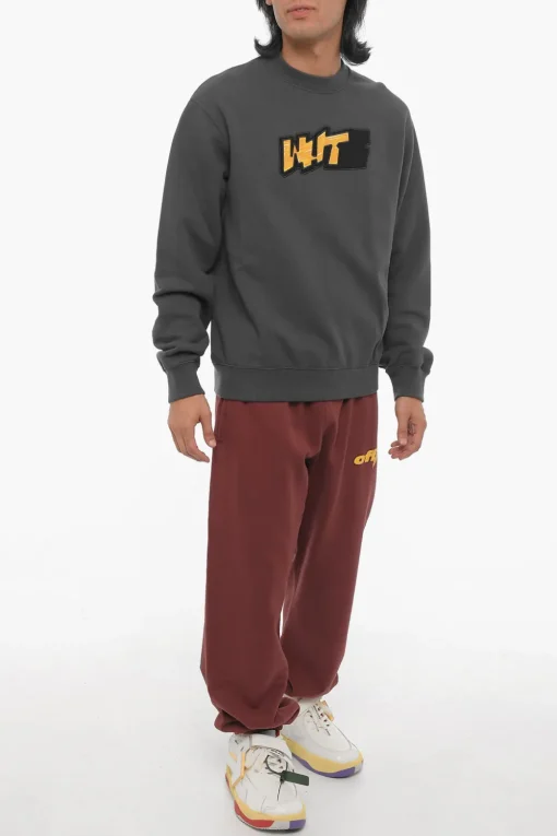 Online SEASONAL Felpa Girocollo Slim Fit con Dettagli a Contrasto Uomo Felpe