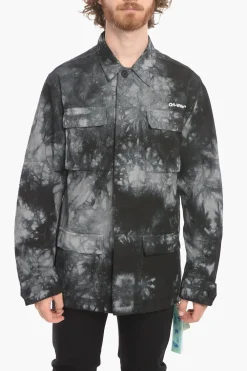 SEASONAL Overshirt Sahariana ARROW in Cotone Tie Dye>Off-White Sale