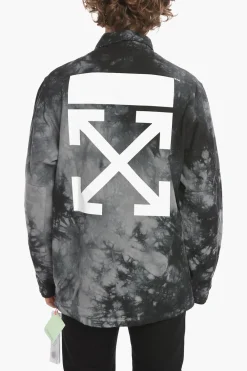 SEASONAL Overshirt Sahariana ARROW in Cotone Tie Dye>Off-White Sale