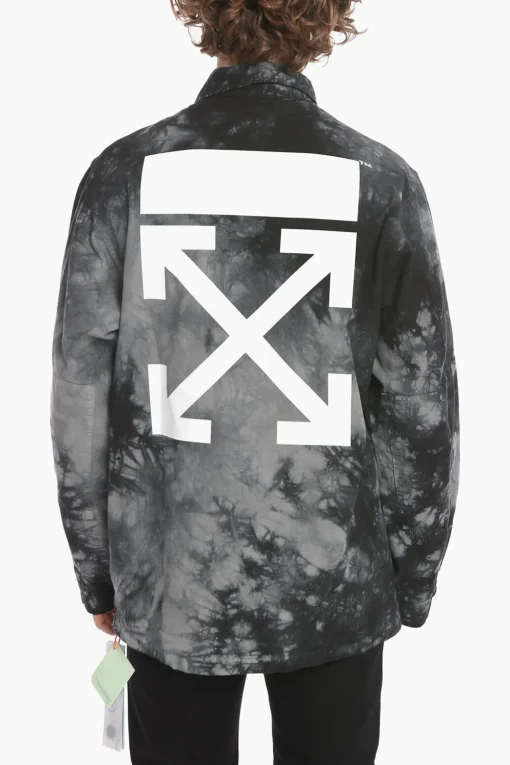 SEASONAL Overshirt Sahariana ARROW in Cotone Tie Dye>Off-White Sale