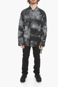 SEASONAL Overshirt Sahariana ARROW in Cotone Tie Dye></noscript>Off-White Sale