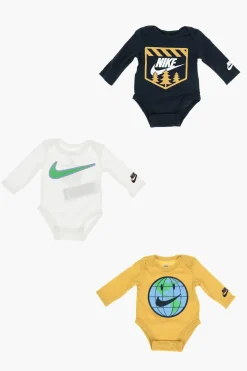 Outlet Set 3 Body Stampati a manica Lunga Bambino Abbigliamento|Abbigliamento