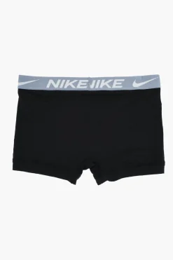 Outlet Set 3 Boxer Dri-Fit in Tinta Unita con Banda Elastica a Contrasto Uomo Intimo