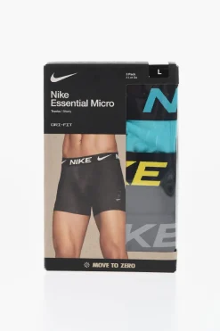 Best Set 3 Boxer ESSENSIAL MICRO Dri-Fit con Banda Elastica Logata Uomo Intimo
