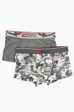 Discount Set 2 Boxer in Cotone Stretch Motivo Camouflage Uomo Intimo