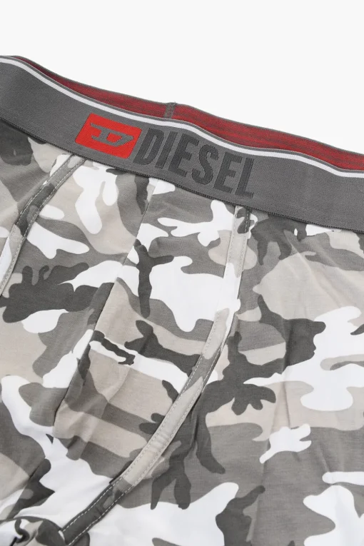 Discount Set 2 Boxer in Cotone Stretch Motivo Camouflage Uomo Intimo