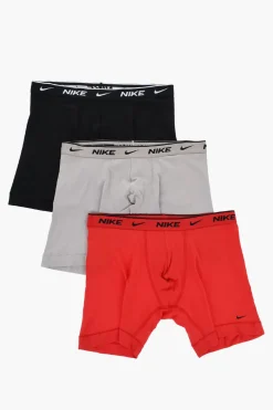 Set 3 Boxer in Cotone Stretch con Banda Elastica Logata>Nike Sale