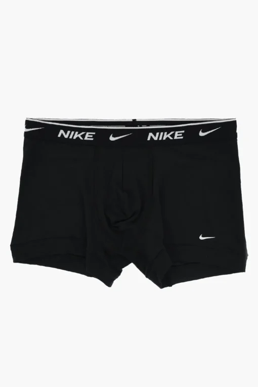Outlet Set 3 Boxer in Cotone Stretch con Banda Elastica Logata Uomo Intimo