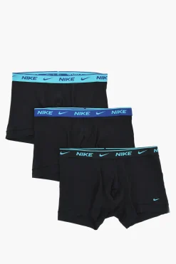 Set 3 Boxer in Cotone Stretch con Banda Elastica Logata>Nike Online