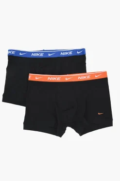 Set 2 Boxer in Cotone Stretch con Banda Elastica Logata>Nike Discount