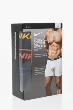 Set 3 Boxer in Cotone Stretch con Banda Elastica Logata>Nike Sale