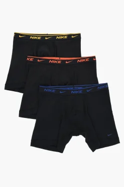 Set 3 Boxer in Cotone Stretch con Banda Elastica Logata>Nike Sale