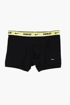 Outlet Set 3 Boxer in Cotone Stretch con Banda Elastica Logata Uomo Intimo