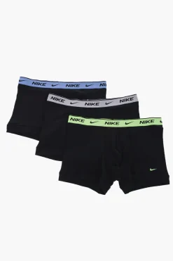 Set 3 Boxer in Cotone Stretch con Banda Elastica Logata>Nike Outlet