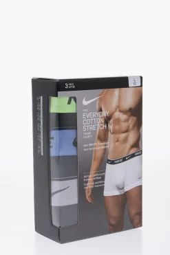 Set 3 Boxer in Cotone Stretch con Banda Elastica Logata>Nike Outlet