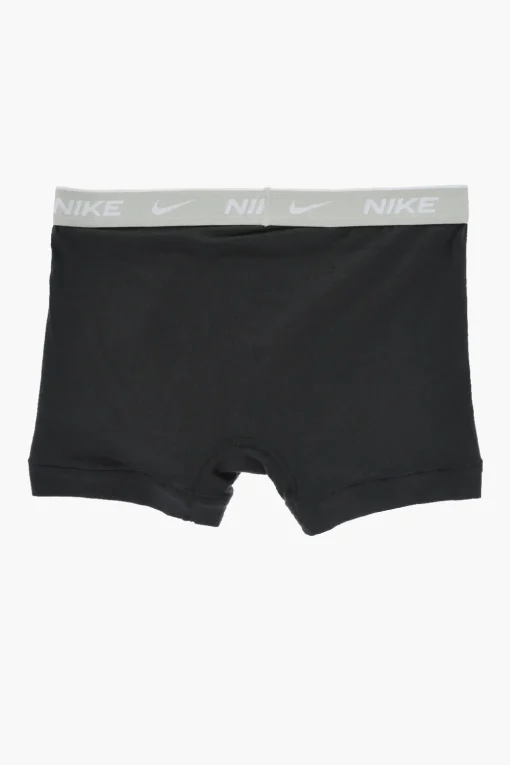 Set 3 Boxer in tinta Unita con Banda Elastica Logata>Nike Fashion