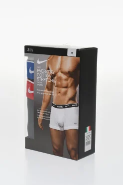 Set 3 Boxer in tinta Unita con Banda Elastica Logata></noscript>Nike Fashion