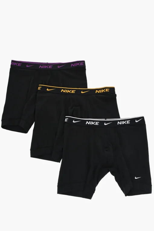 Set 3 Boxer in Tinta Unita con Logo a Contrasto>Nike Sale