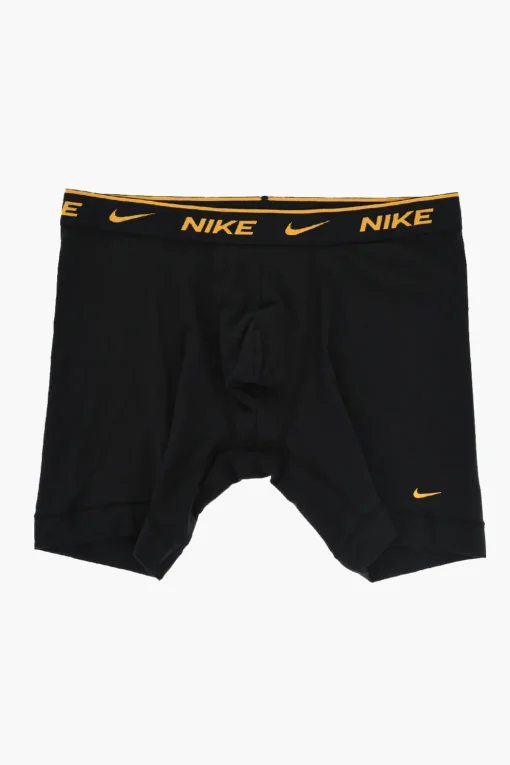 Set 3 Boxer in Tinta Unita con Logo a Contrasto>Nike Sale