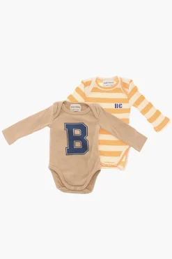 Clearance Set 2 Paia di Body in Cotone Stretch Abbigliamento