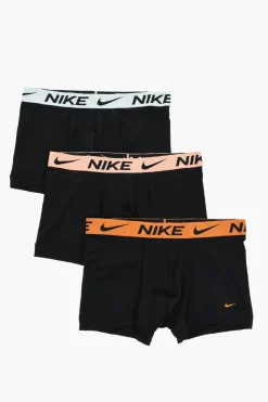 Set 3 Paia di Boxer a Tinta Unita con Banda Logata>Nike Hot