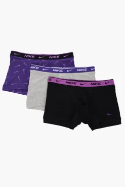 Clearance Set 3 Paia di Boxer con Banda In Vita Logata Uomo Intimo