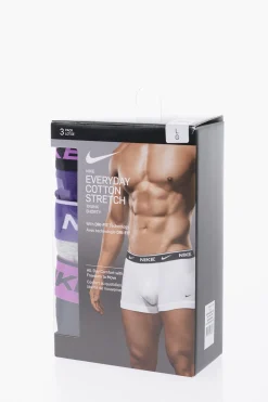 Clearance Set 3 Paia di Boxer con Banda In Vita Logata Uomo Intimo