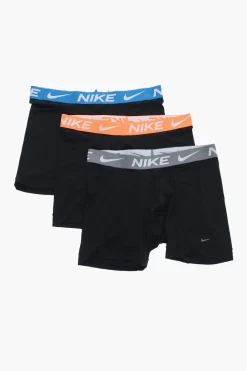 Outlet Set 2 Paia di Boxer con Banda Elastica a Contrasto in Vita Uomo Intimo