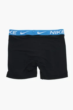Outlet Set 2 Paia di Boxer con Banda Elastica a Contrasto in Vita Uomo Intimo