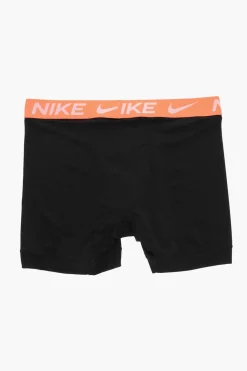 Outlet Set 2 Paia di Boxer con Banda Elastica a Contrasto in Vita Uomo Intimo