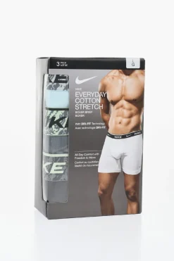Set 3 Paia di Boxer DRI-FIT In Cotone Stretch>Nike Outlet