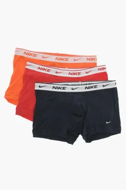 Fashion Set 3 Paia di Boxer in Cotone Stretch con Banda Logata Uomo Intimo