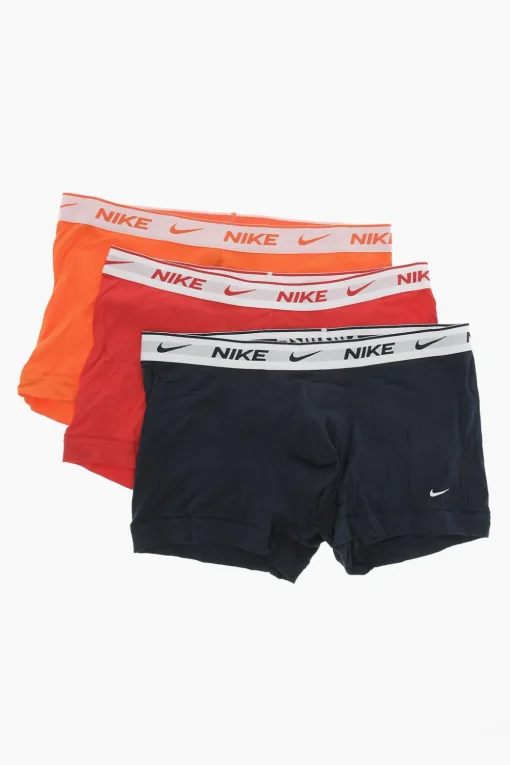 Fashion Set 3 Paia di Boxer in Cotone Stretch con Banda Logata Uomo Intimo