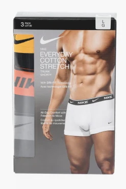 Outlet Set 3 Paia di Boxer in Cotone Stretch con Banda Logata Uomo Intimo