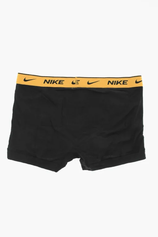 Outlet Set 3 Paia di Boxer in Cotone Stretch con Banda Logata Uomo Intimo