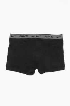 Outlet Set 3 Paia di Boxer in Cotone Stretch con Banda Logata Uomo Intimo