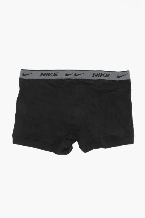 Outlet Set 3 Paia di Boxer in Cotone Stretch con Banda Logata Uomo Intimo
