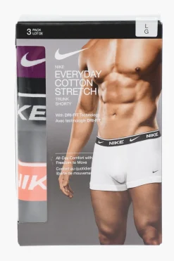 New Set 3 Paia di Boxer in Cotone Stretch con Banda Logata Uomo Intimo