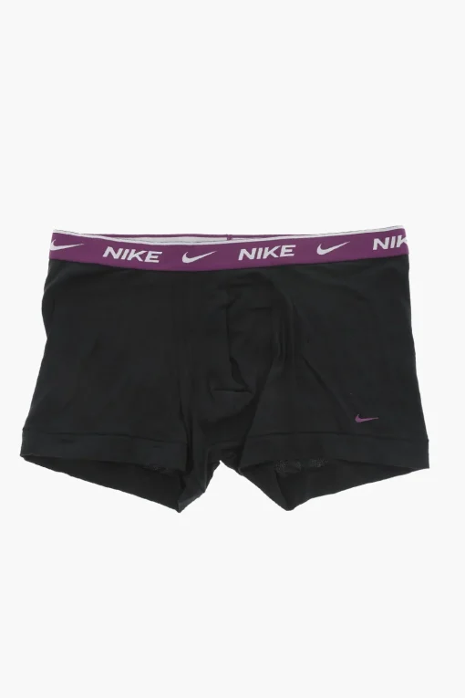 New Set 3 Paia di Boxer in Cotone Stretch con Banda Logata Uomo Intimo