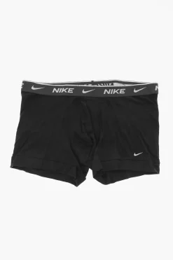New Set 3 Paia di Boxer in Cotone Stretch con Banda Logata Uomo Intimo