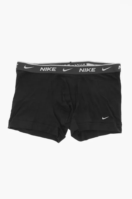 New Set 3 Paia di Boxer in Cotone Stretch con Banda Logata Uomo Intimo