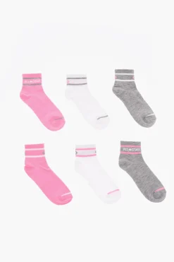 Best Set 6 Paia di Calzini con Logo Ricamato Abbigliamento
