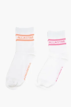Set 2 Paia di Calzini con Righe a Contrasto>Converse Outlet